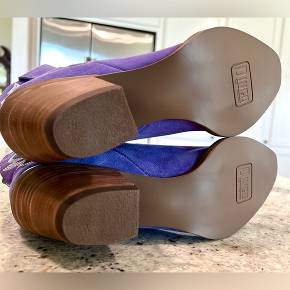 (NEW) Dingo Purple Heeled Western Cowboy Boots - Picture 14 of 14